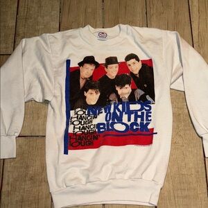Vintage new kids on the block 1989 small sweat shirt